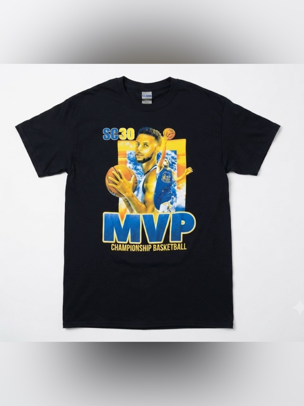 Gildan Golden State Warriors Stephen Curry 30 MVP T-Shirt Men's Size Medium Tee